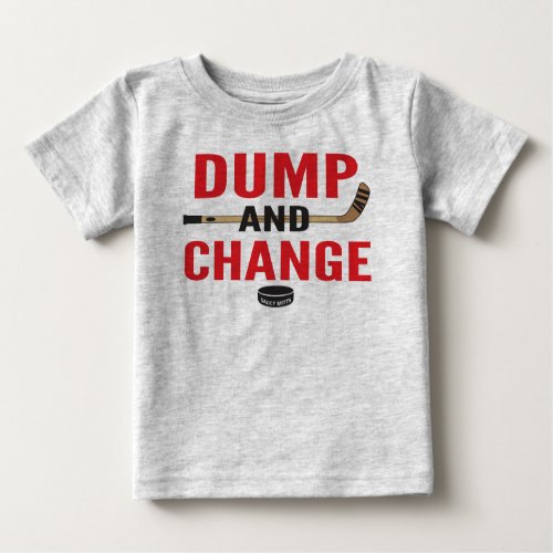 Red Dump and Change Hockey Baby Baby T_Shirt