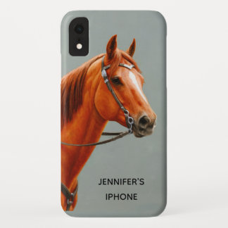 Red Dun Chestnut Sorrel Western Quarter Horse iPhone XR Case