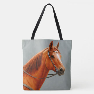 Red Dun Chestnut Sorrel Western Quarter Horse Tote Bag