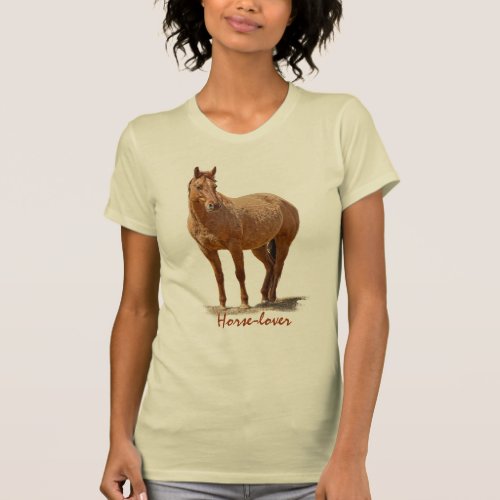 Red Dun Horse Horse_lovers Equine Animal T_Shirt