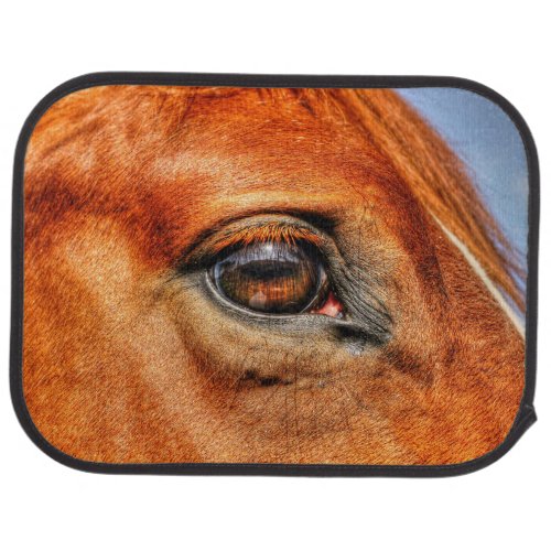 Red Dun Horses Eye Equine Photo 2 Car Floor Mat