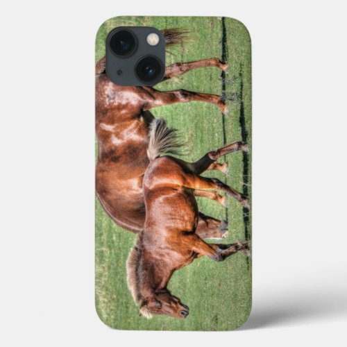 Red Dun Walking Horses  Field Animal_lover Photo iPhone 13 Case
