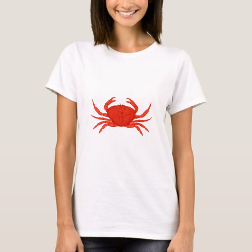 Red Dungeness Crab Logo T_Shirt