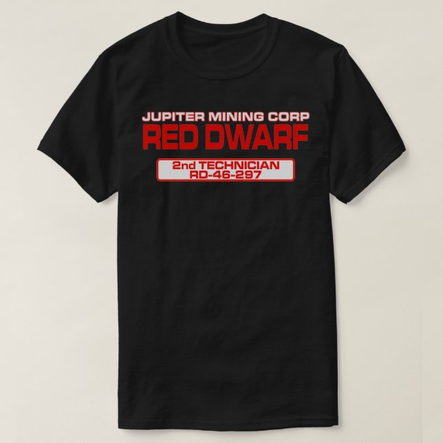 Red Dwarf 2nd Technician  T-Shirt (Design Front)