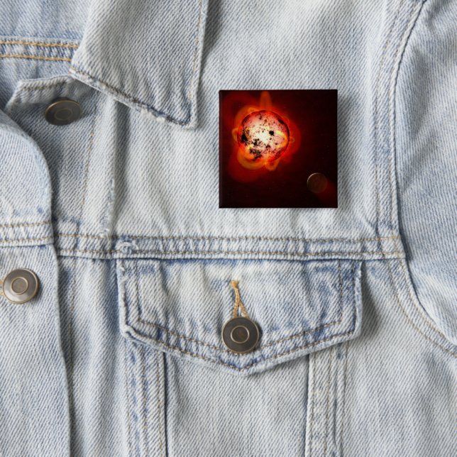 Red Dwarf Star Orbited By A Hypothetical Exoplanet Button (In Situ)