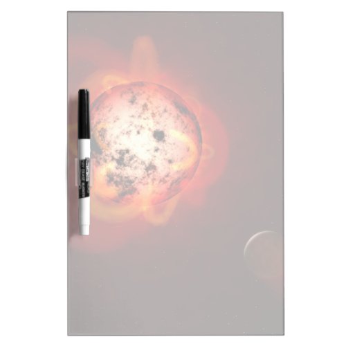 Red Dwarf Star Orbited By A Hypothetical Exoplanet Dry Erase Board