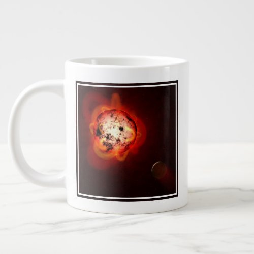Red Dwarf Star Orbited By A Hypothetical Exoplanet Giant Coffee Mug