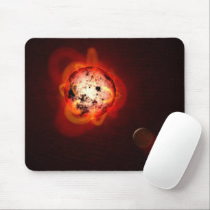 Red Dwarf Star Orbited By A Hypothetical Exoplanet Mouse Pad