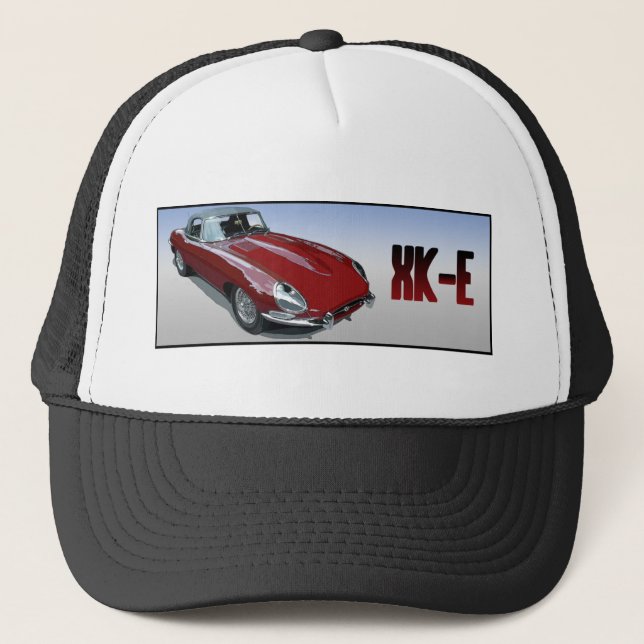 Red E Type Roadster Trucker Hat (Front)