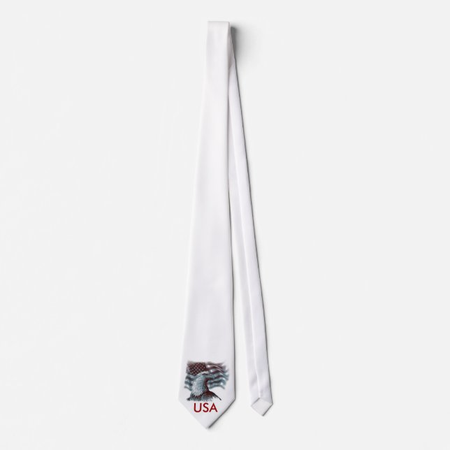 Red Eagle - Patriotic, USA Neck Tie (Front)