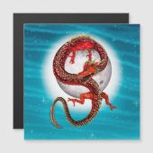 Red Eastern Dragon - Mythical Fantasy Creature (Front/Back)