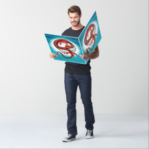 Red Eastern Dragon - Mythical Fantasy Creature Card