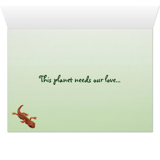 Red Eft Earth Day (Inside Horizontal (Bottom))