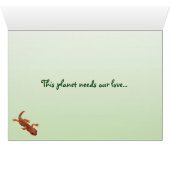 Red Eft Earth Day Cards (Inside Horizontal (Bottom))