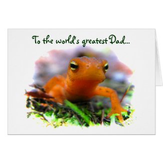 Red Eft Fathers Day Card