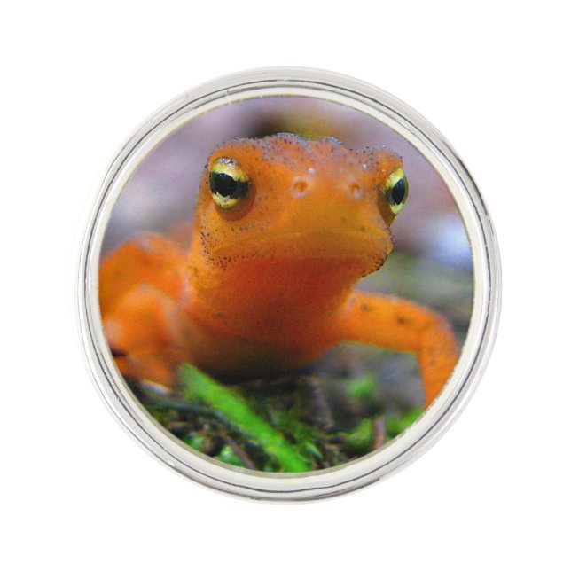 Red Eft Lapel Pin (Front)