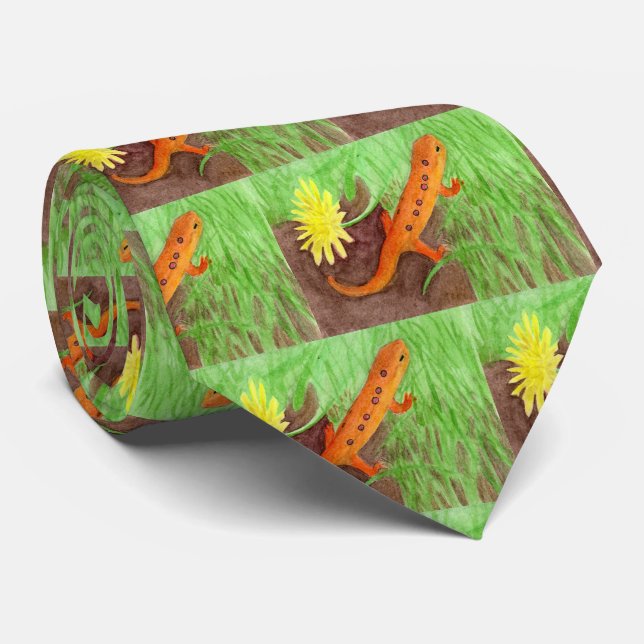 Red Eft Neck Tie (Rolled)