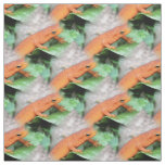 Red Eft Orange Salamander Animal Pattern Fabric