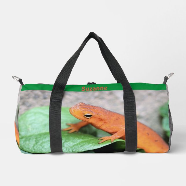 Red Eft Orange Salamander Animal Personalized    Duffle Bag (Front)