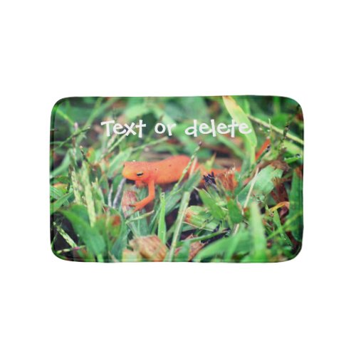 Red Eft Orange Salamander Nature 1  Bath Mat