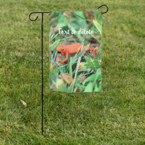 Red Eft Orange Salamander Nature 1  Garden Flag