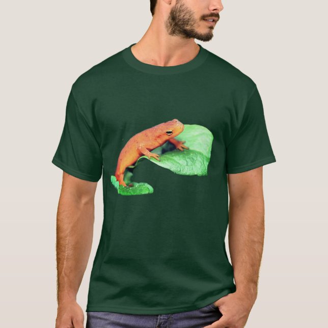 Red Eft Orange Salamander Nature  T-Shirt (Front)