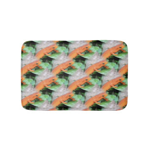 Red Eft Salamander Animal Nature Pattern Bathroom Mat