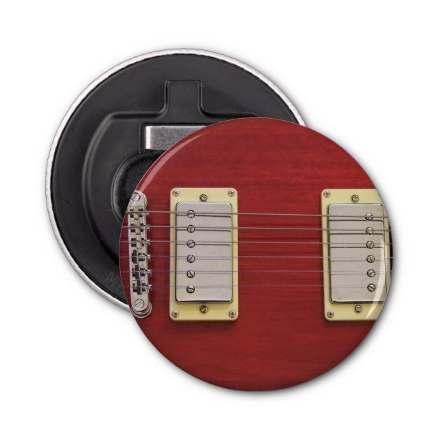 Red Electric Guitar Bottle Opener (Front)