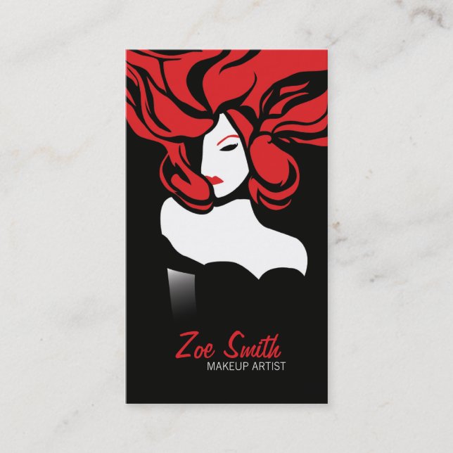 RED ELEGANCE > Glamour Business Card (Front)