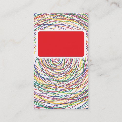 red elegant abstract professional business card