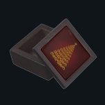 Red Elegant Christmas Tree Keepsake Box<br><div class="desc">Keepsake memory boxes bring together those precious gifts, mementos & souvenirs as a memory of a particular person, place or time. Wooden keepsake boxes are a beautiful way to store those special medals, letters, dog tags, family heirloom, coins, loose change, awards, jewelry or baby teeth. Boxes are an attractive container...</div>