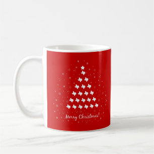 Red Elegant Texas Christmas Tree Coffee Mug