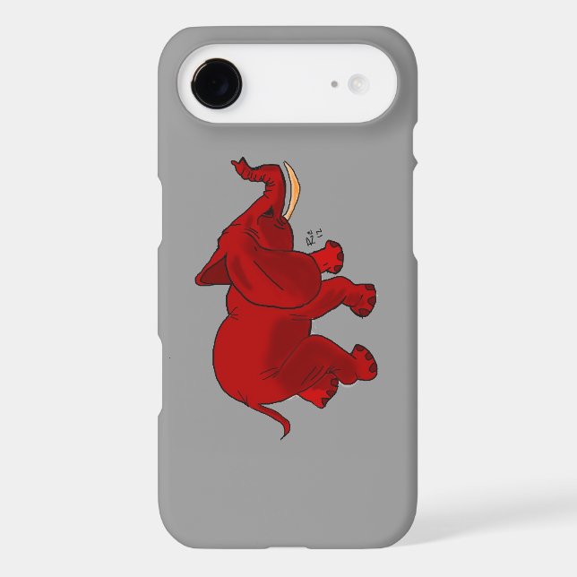 Red Elephant Design Case-Mate Samsung Galaxy Case (Back)