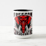 Red Elephant | Faith Family Freedom Conservative Mug