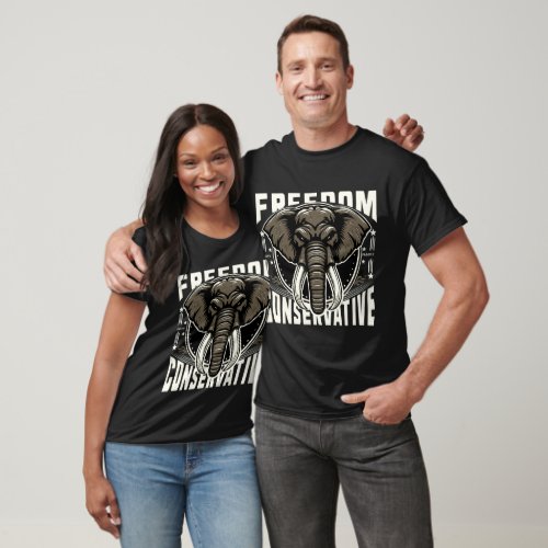 Red Elephant  Faith Family Freedom Conservative T_Shirt