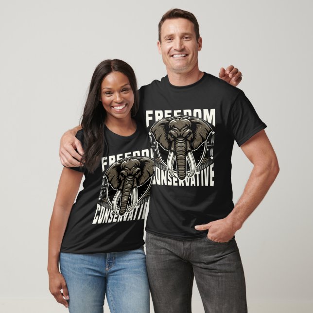 Red Elephant | Faith Family Freedom Conservative T-Shirt (Unisex)