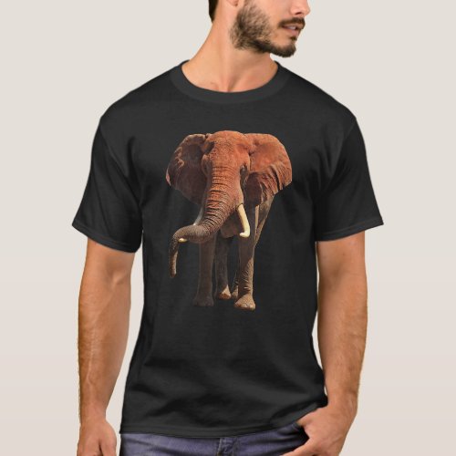 Red Elephant in Kenya Africa T_Shirt
