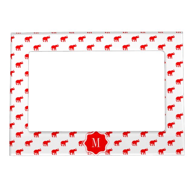 Red Elephant Magnetic Photo Frame (Front)