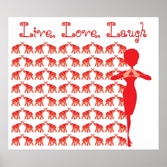 Red Elephant Poster (Front)
