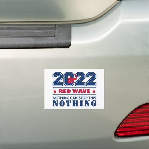 Red Elephant RED WAVE 2022 Midterm Elections USA Car Magnet