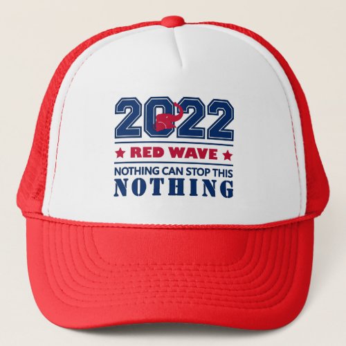 Red Elephant RED WAVE 2022 Midterm Elections USA Trucker Hat