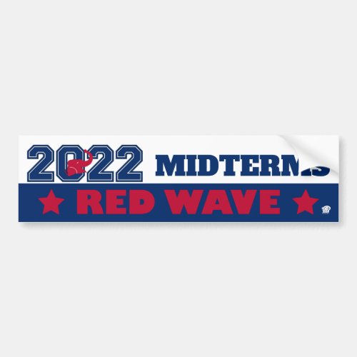 Red Elephant Red Wave 2022 Midterms Bumper Sticker