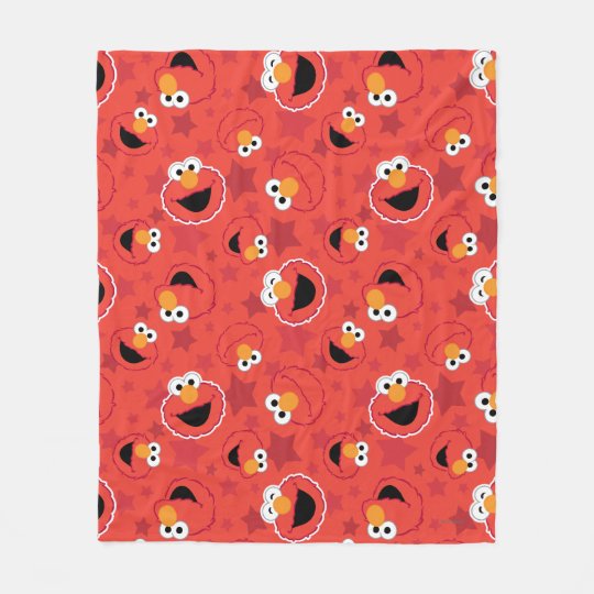 Red Elmo Faces Pattern Fleece Blanket | Zazzle.com