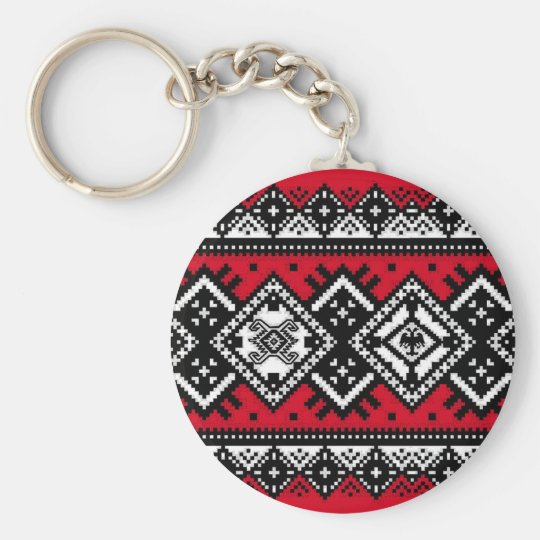 Red Embroidery Keychain