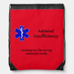Red Emergency Kit Case: Life-saving Steroids Drawstring Bag at Zazzle