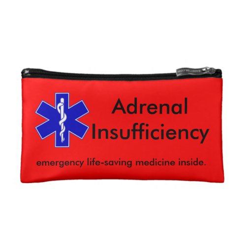 Red Emergency Kit Case Life_Saving Steroids Makeup Bag