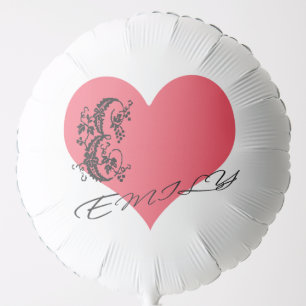 red Emily love emily heart Balloon