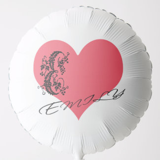 red Emily love emily heart Balloon