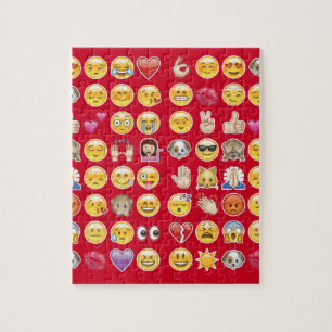 red emoji jigsaw puzzle