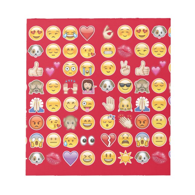 red emoji notepad (Front)